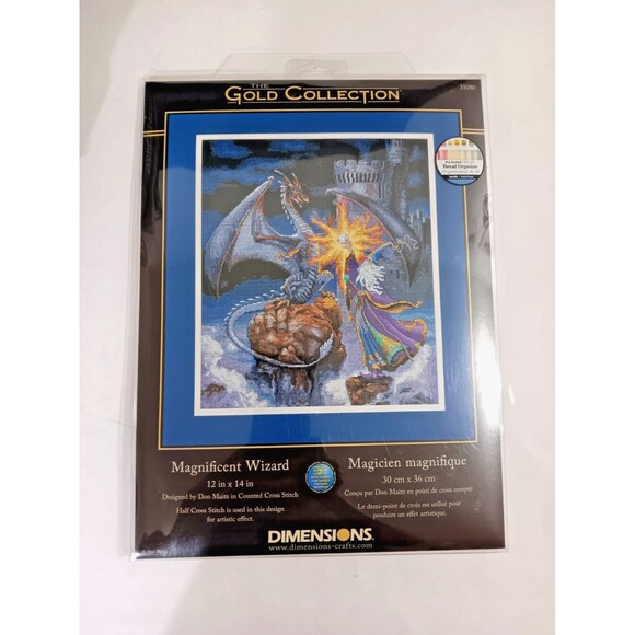 Dimensions The Gold Collection Magnificent Wizard Counted Cross Stitch Kit 35080 - Picture 1 of 5